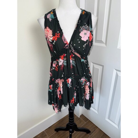 Free People Purple Haze Printed Tunic top size XS - Picture 2 of 5